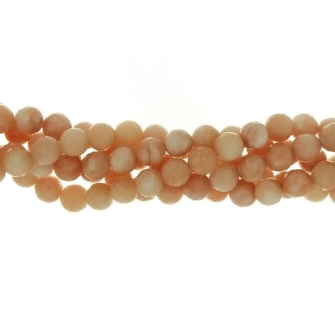 DYED ROUND FACETED 10 MM STRAND