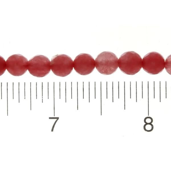 DYED ROUND FACETED 6 MM STRAND