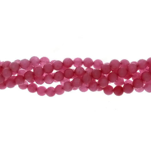 DYED ROUND FACETED 10 MM STRAND