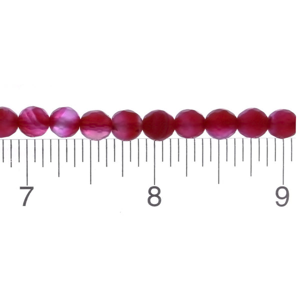 DYED ROUND FACETED 6 MM STRAND