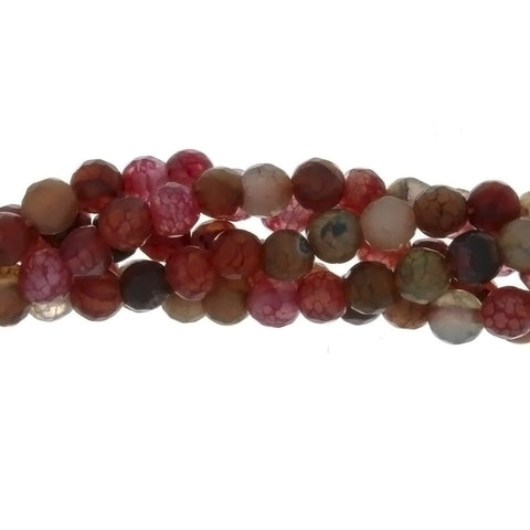 DYED ROUND FACETED 6 MM STRAND