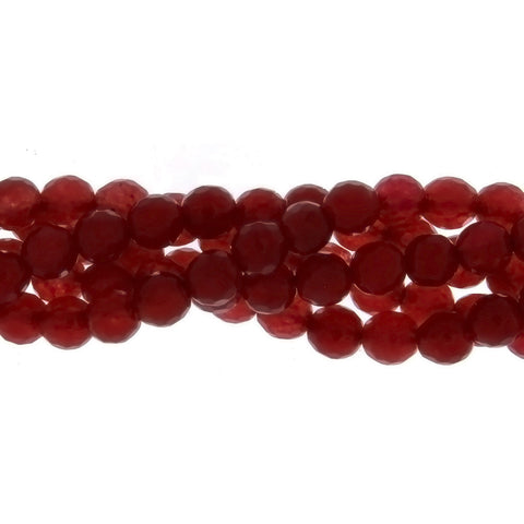 DYED ROUND FACETED 6 MM STRAND