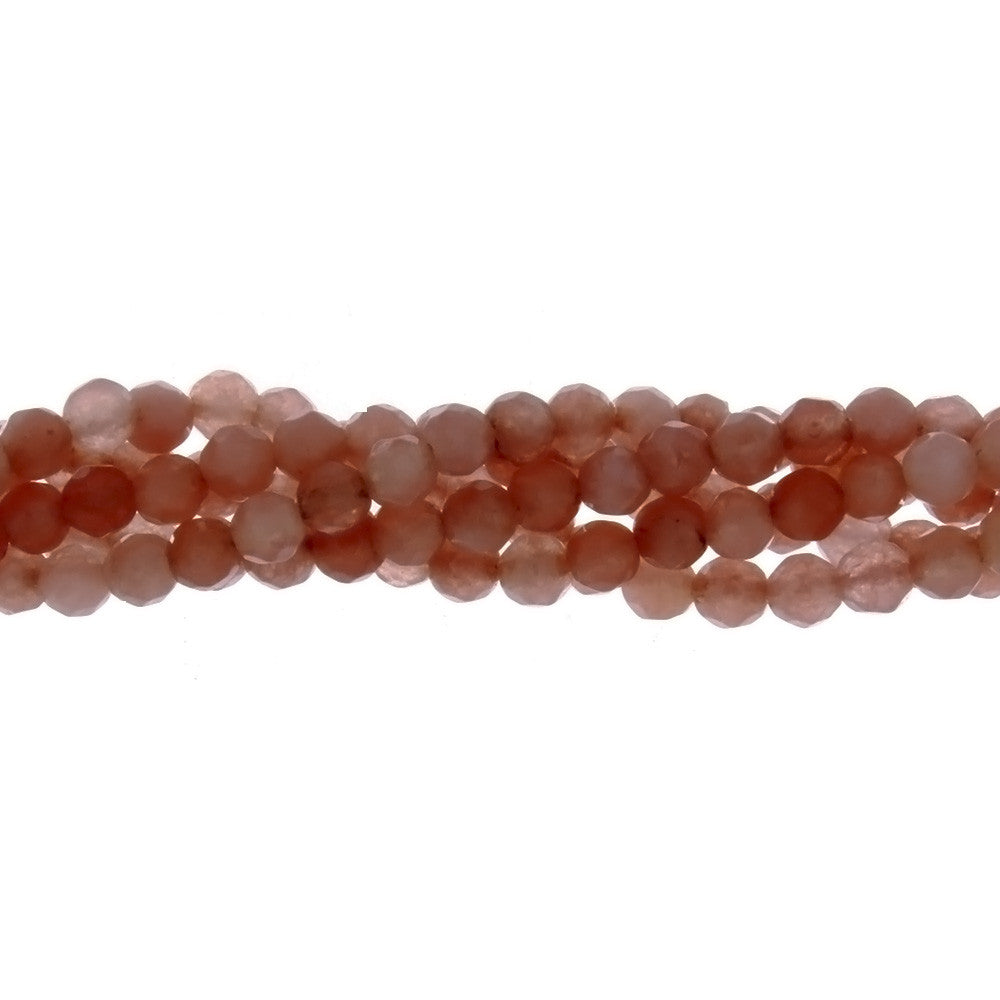 DYED ROUND FACETED 4 MM STRAND