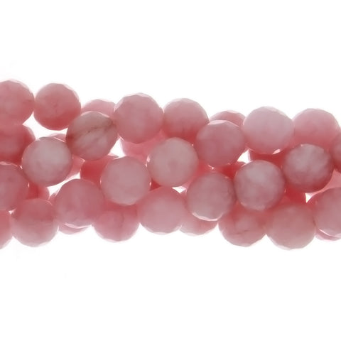 DYED ROUND FACETED 8 MM STRAND