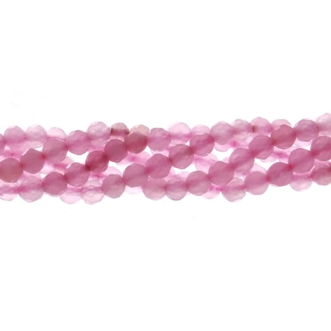 DYED ROUND FACETED 4 MM STRAND