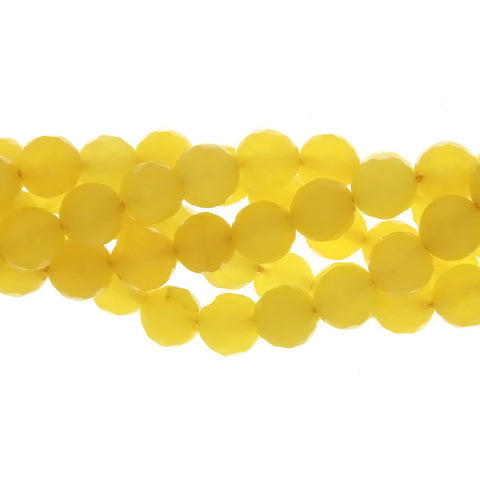 DYED ROUND FACETED 8 MM STRAND