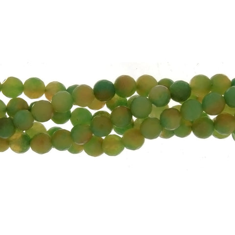 DYED ROUND FACETED 6 MM STRAND