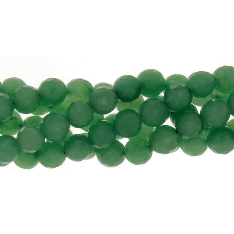 DYED ROUND FACETED 8 MM STRAND