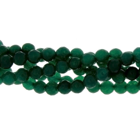 DYED ROUND FACETED 6 MM STRAND