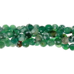DYED ROUND FACETED 6 MM STRAND