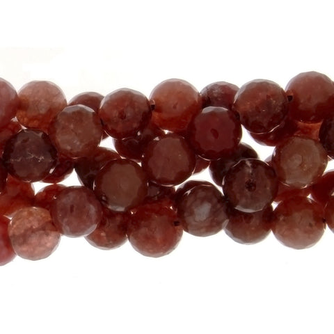 DYED ROUND FACETED 8 MM STRAND