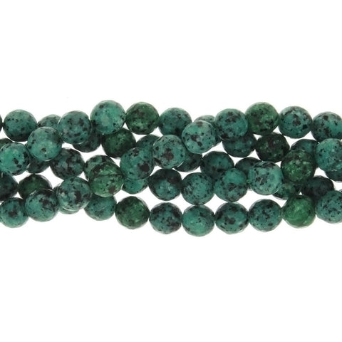 DYED ROUND FACETED 8 MM STRAND