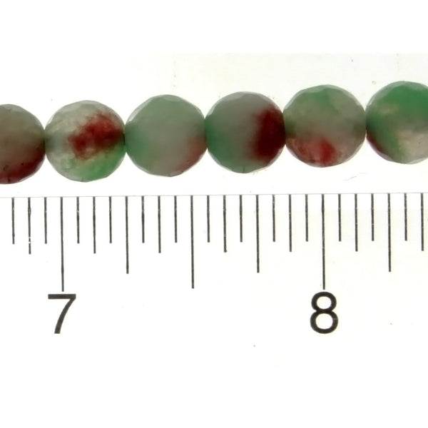 DYED ROUND FACETED 8 MM STRAND