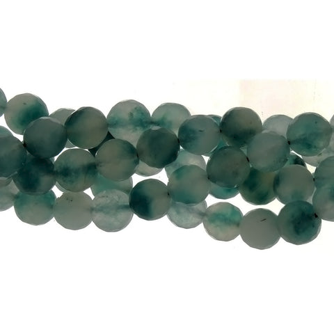 DYED ROUND FACETED 10 MM STRAND