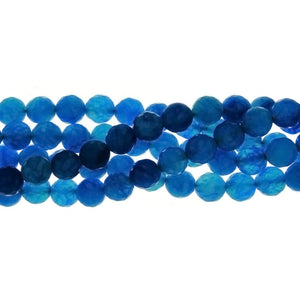 DYED ROUND FACETED 8 MM STRAND