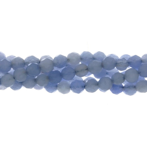 DYED ROUND FACETED 4 MM STRAND