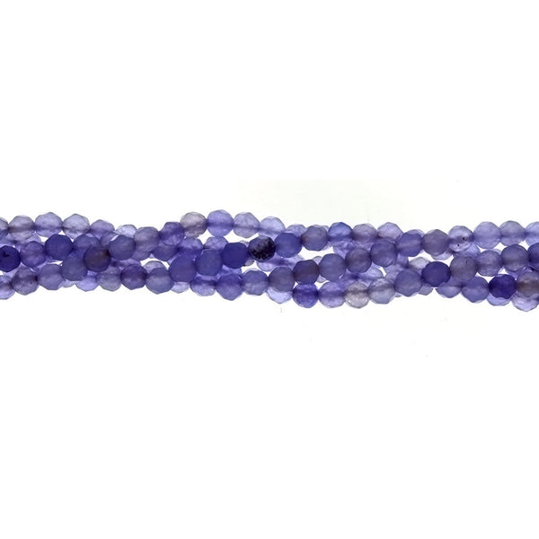 DYED ROUND FACETED 4 MM STRAND