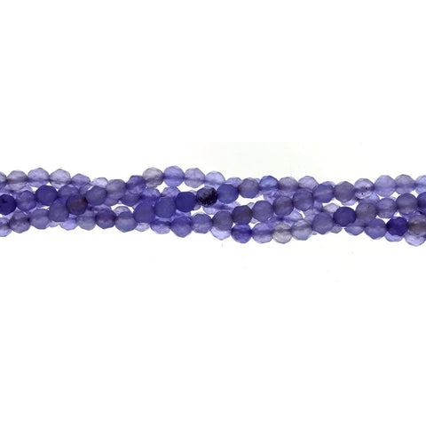 DYED ROUND FACETED 4 MM STRAND