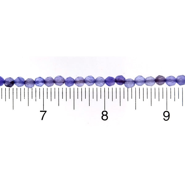 DYED ROUND FACETED 4 MM STRAND