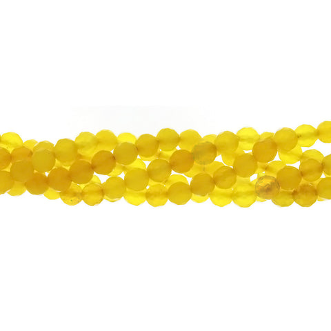 DYED ROUND FACETED 6 MM STRAND