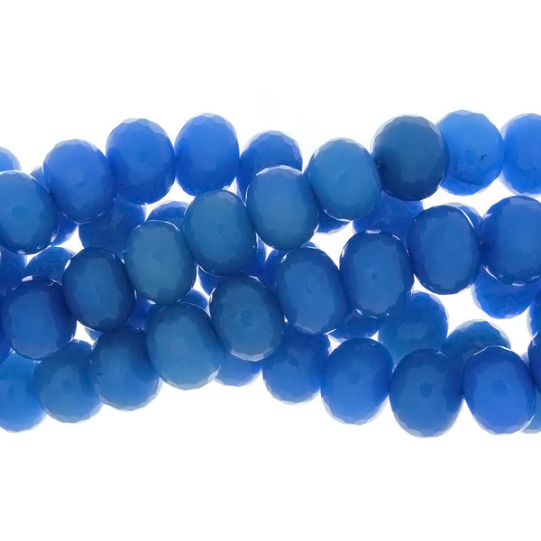 DYED RONDELLE FACETED 13 X 16 MM STRAND