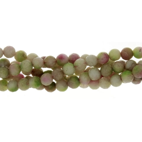 DYED ROUND FACETED 6 MM STRAND