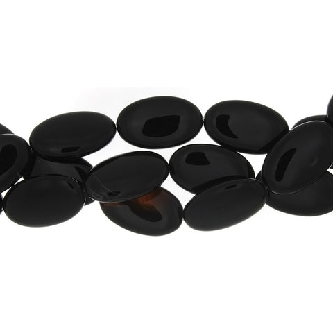 BLACK OVAL 25 X 40 MM STRAND