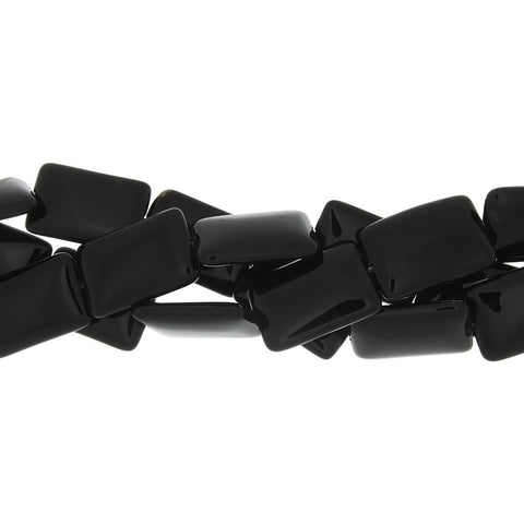 BLACK RECTANGLE 19 X 30 MM STRAND