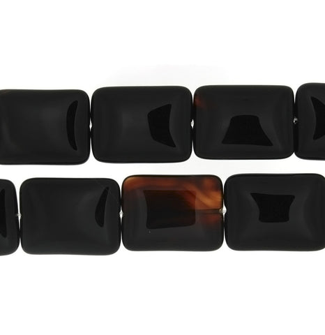 BLACK RECTANGLE 30 X 40 MM STRAND