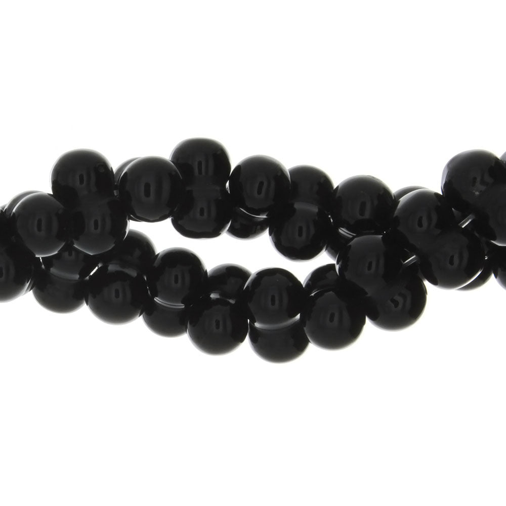 BLACK PEANUT 9 X 15 MM STRAND