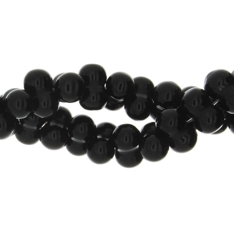 BLACK PEANUT 9 X 15 MM STRAND