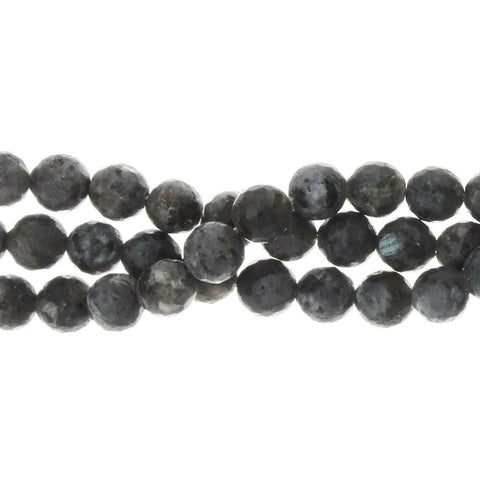 DYED ROUND FACETED 10 MM STRAND