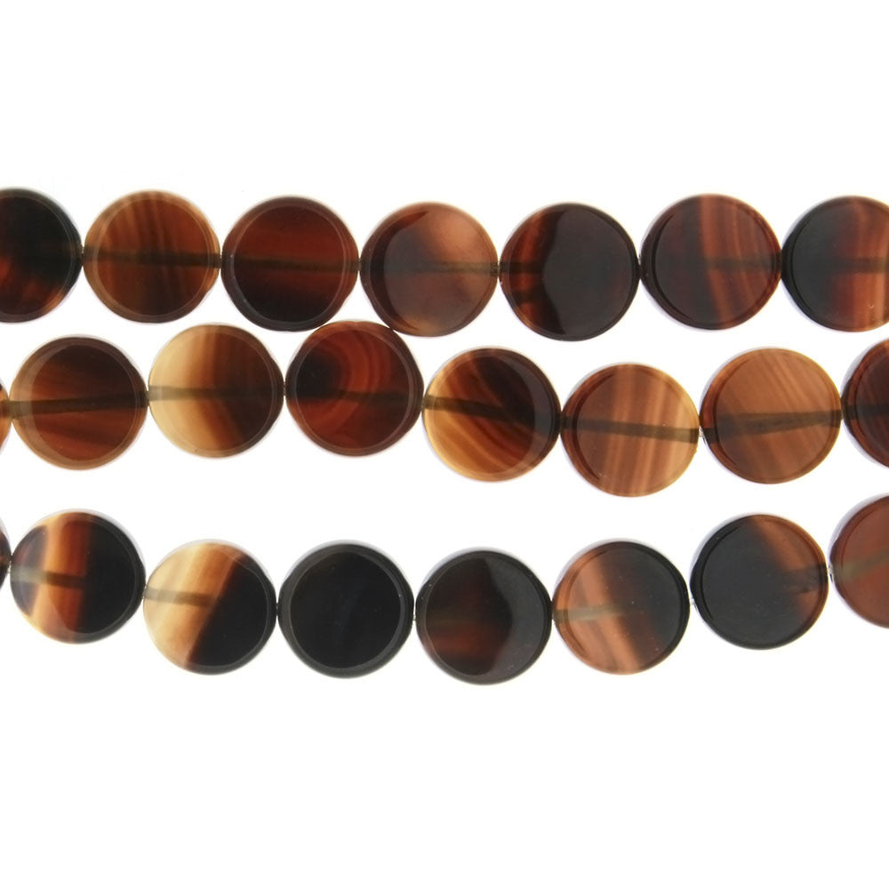 NATURAL COIN 12 MM STRAND