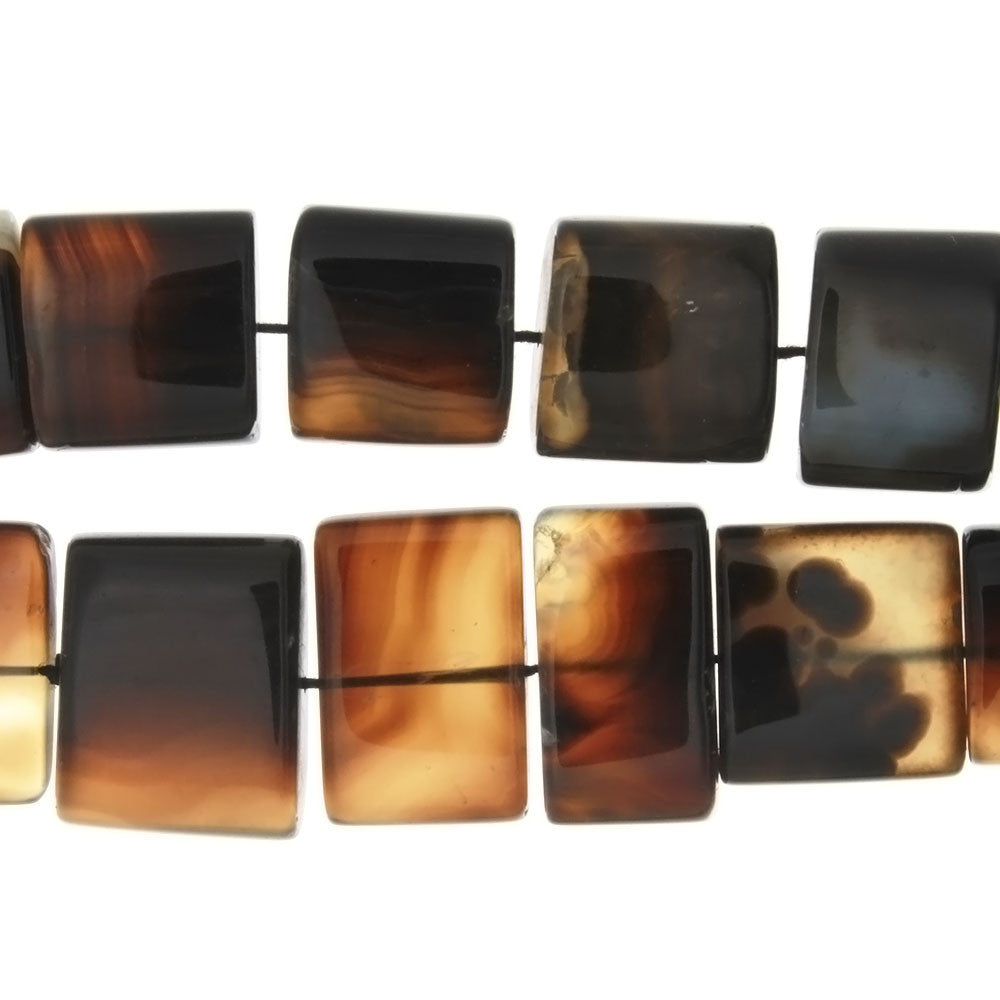 NATURAL RECTANGLE 16 X 19 MM STRAND