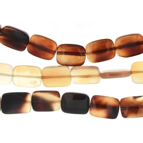 NATURAL RECTANGLE 15 X 20 MM STRAND