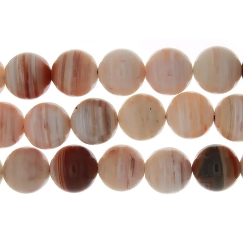 BOTSWANA PEACH ROUND 15 MM STRAND