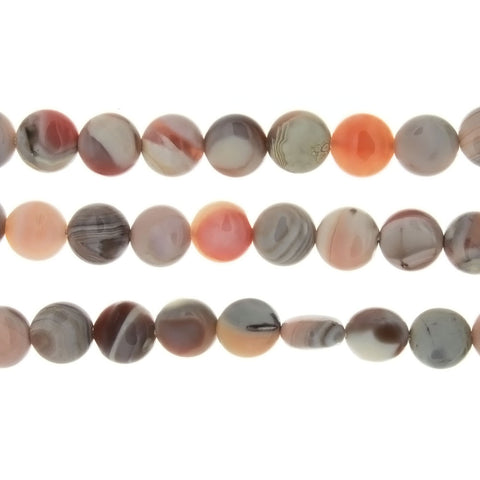 BOTSWANA PEACH COIN 10 MM STRAND