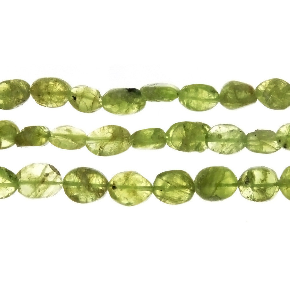 PERIDOT OVAL 7 X 9 MM STRAND