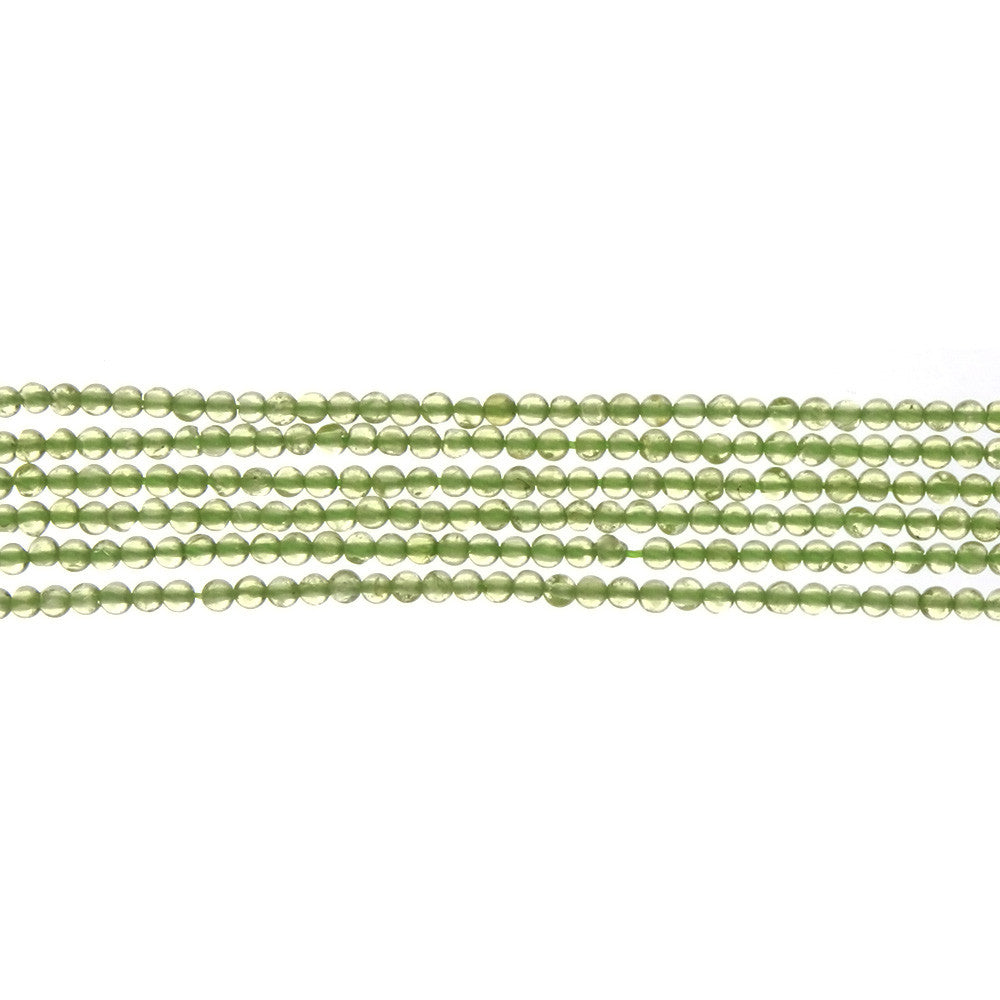 PERIDOT ROUND 2 MM STRAND