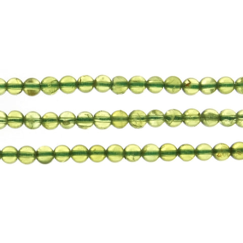 PERIDOT ROUND 5 MM STRAND