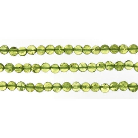 PERIDOT ROUND 5 MM STRAND