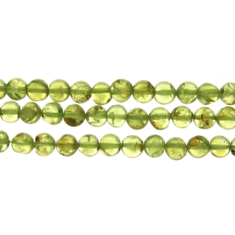 PERIDOT ROUND 5 MM STRAND