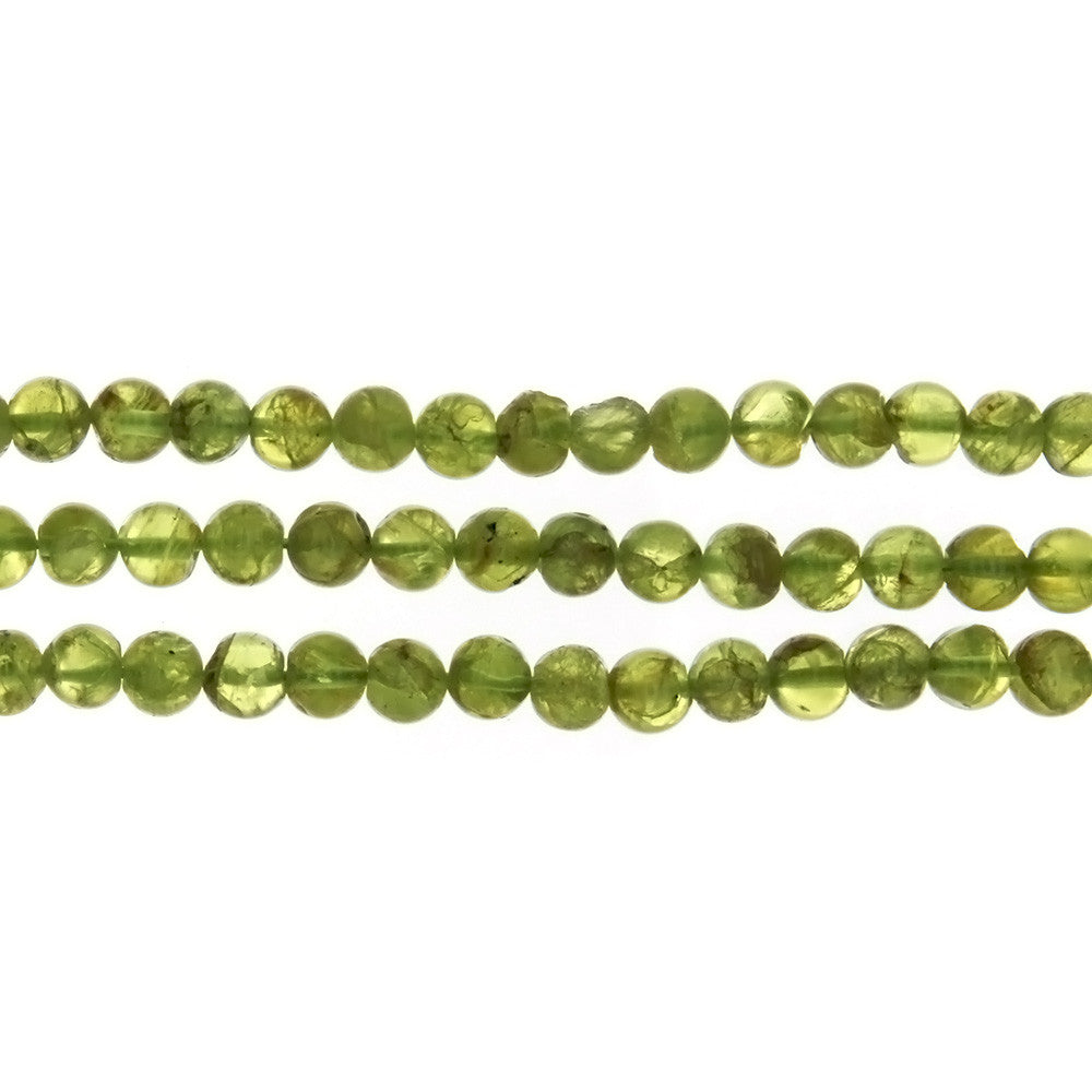 PERIDOT ROUND 5 MM STRAND