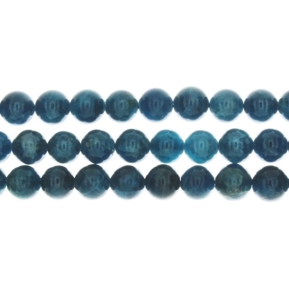 APATITE BLUE ROUND 8 MM STRAND
