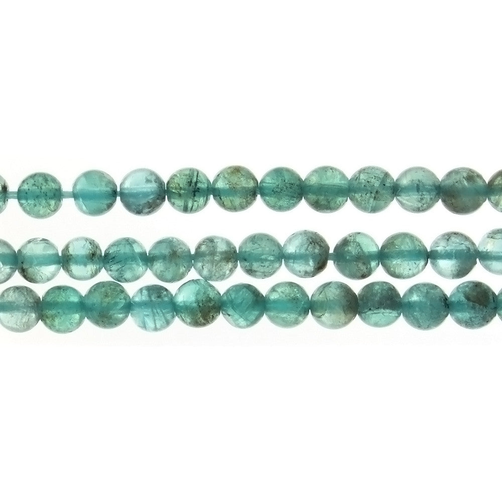APATITE AQUA ROUND 6 MM STRAND