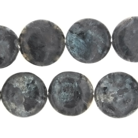 LABRADORITE COIN 26 MM STRAND