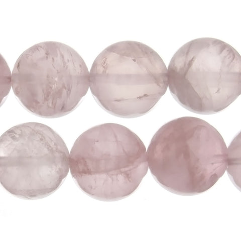 QUARTZ ROSE ROUND 18 MM STRAND