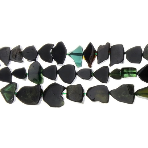 TOURMALINE GREEN PEBBLE 7 MM STRAND