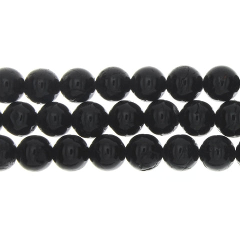 TOURMALINE BLACK ROUND 11 MM STRAND