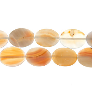 CARNELIAN OVAL 30 X 40 MM STRAND